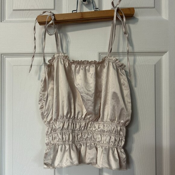 Zara silk tie up top - Picture 2 of 3